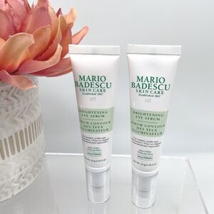 Mario Badescu Brightening Eye Serum Contour Des Yeux Illuminateur 2 x 0.5 oz NEW
